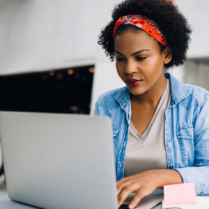 Woman on laptop