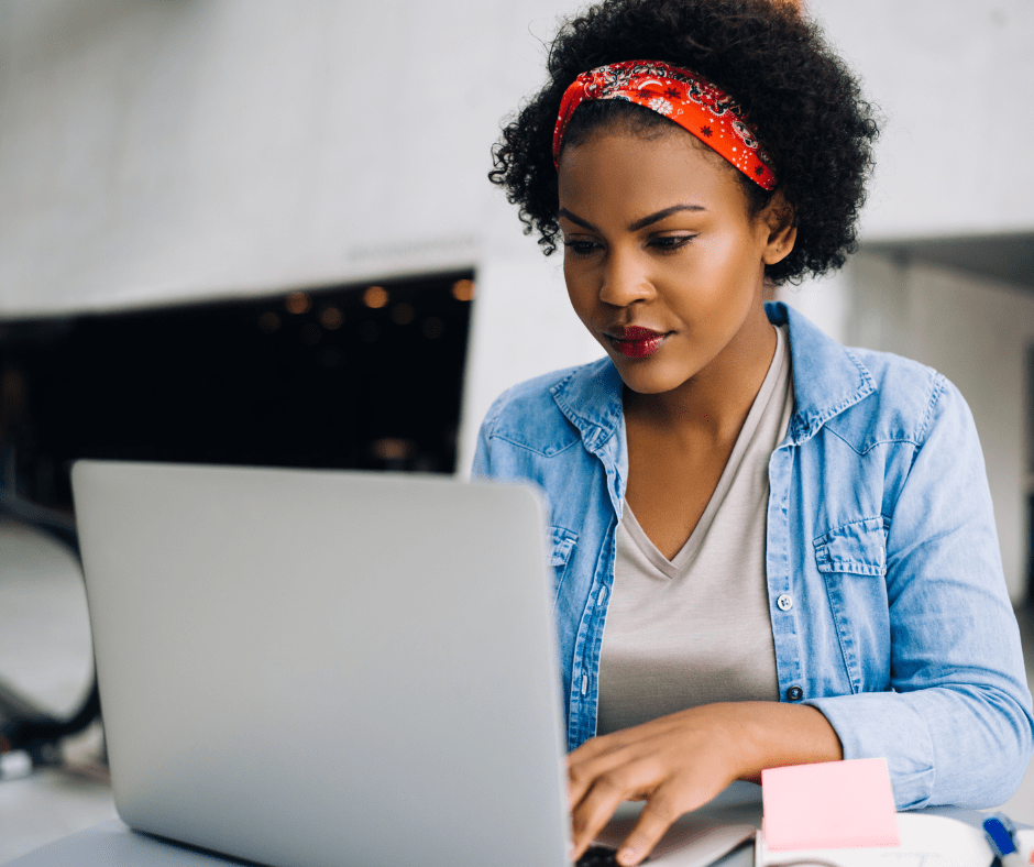 Woman on laptop